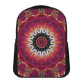 Pink Flower Kaleidoscope Print Casual Backpack