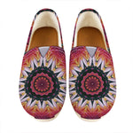 Pink Flower Kaleidoscope Print Casual Shoes