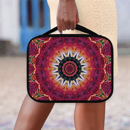 Pink Flower Kaleidoscope Print Classic Bible Case