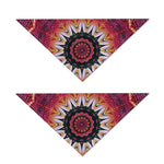 Pink Flower Kaleidoscope Print Dog Bandana