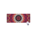 Pink Flower Kaleidoscope Print Extended Mouse Pad