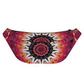 Pink Flower Kaleidoscope Print Fanny Pack