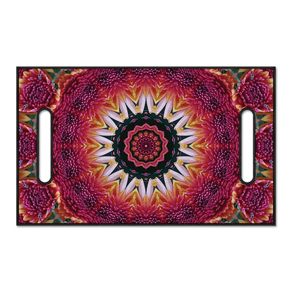 Pink Flower Kaleidoscope Print Golf Cart Seat Cover