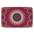 Pink Flower Kaleidoscope Print Indoor Door Mat