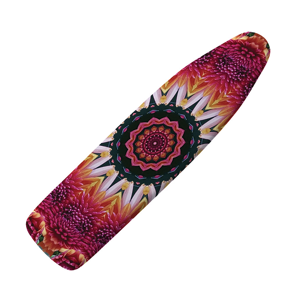 Pink Flower Kaleidoscope Print Ironing Board Cover
