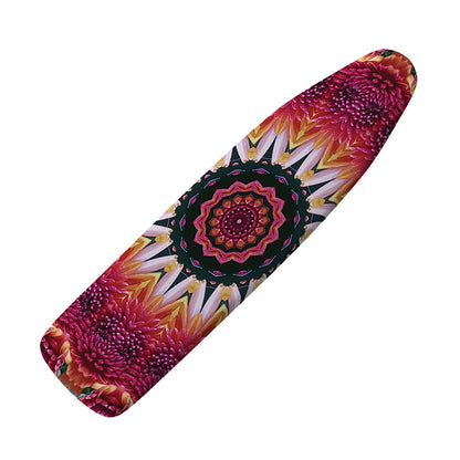 Pink Flower Kaleidoscope Print Ironing Board Cover