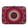 Pink Flower Kaleidoscope Print Laptop Sleeve