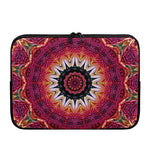 Pink Flower Kaleidoscope Print Laptop Sleeve