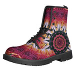 Pink Flower Kaleidoscope Print Backpack