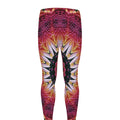 Pink Flower Kaleidoscope Print Men's Leggings