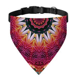 Pink Flower Kaleidoscope Print Over The Collar Dog Bandana