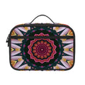 Pink Flower Kaleidoscope Print Portable Lunch Bag