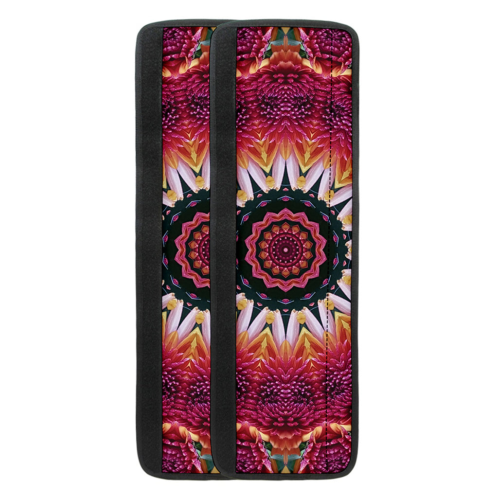 Pink Flower Kaleidoscope Print Refrigerator Handle Covers