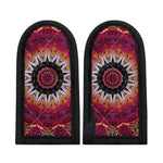 Pink Flower Kaleidoscope Print Skillet Handle Cover
