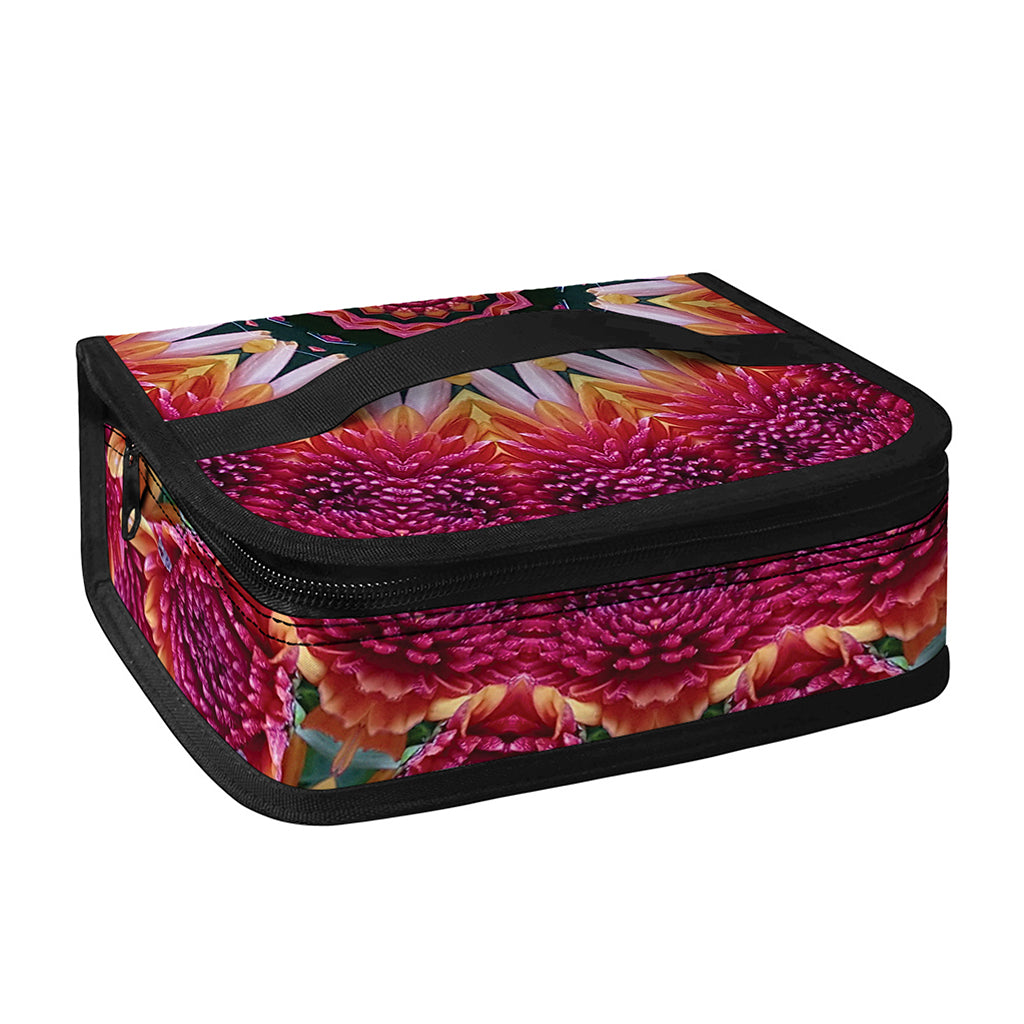 Pink Flower Kaleidoscope Print Small Lunch Bag