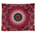 Pink Flower Kaleidoscope Print Tapestry