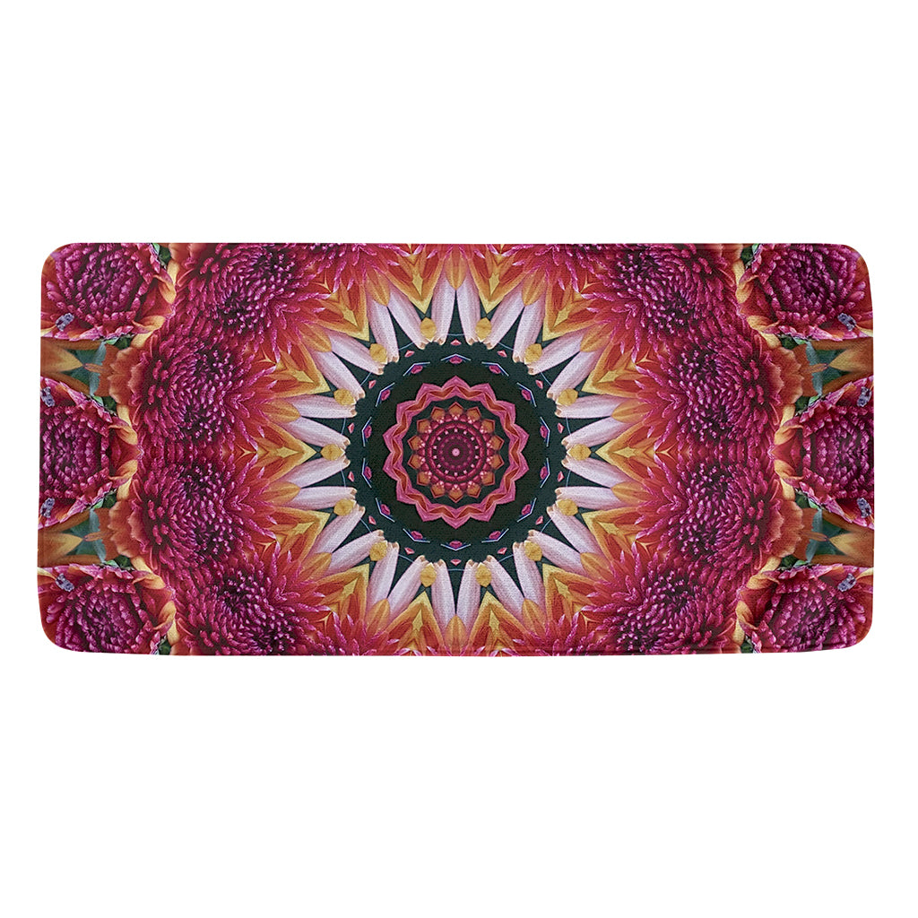 Pink Flower Kaleidoscope Print Towel