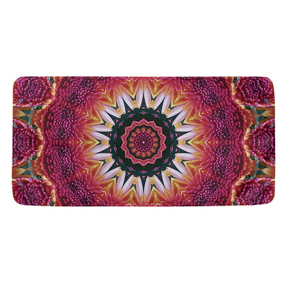 Pink Flower Kaleidoscope Print Towel