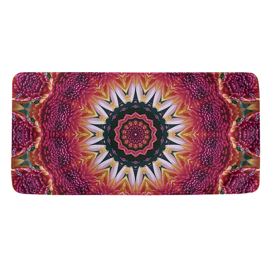Pink Flower Kaleidoscope Print Towel