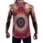 Pink Flower Kaleidoscope Print Training Tank Top