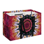 Pink Flower Kaleidoscope Print Utility Tote Bag