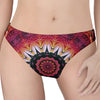 Pink Flower Kaleidoscope Print Women's Thong