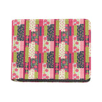 Pink Flower Patchwork Pattern Print Bifold Wallet