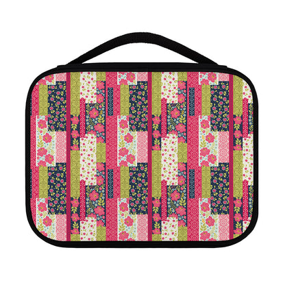 Pink Flower Patchwork Pattern Print Classic Bible Case
