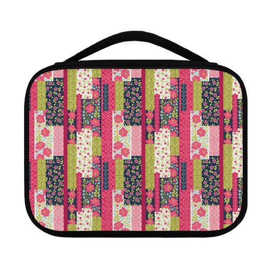Pink Flower Patchwork Pattern Print Classic Bible Case