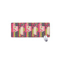 Pink Flower Patchwork Pattern Print Extended Mouse Pad