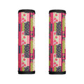 Pink Flower Patchwork Pattern Print Handle Covers