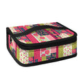 Pink Flower Patchwork Pattern Print Small Lunch Bag