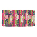 Pink Flower Patchwork Pattern Print Towel