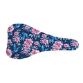 Pink Flowers And Hummingbird Print Bicycle Seat Cover