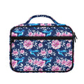 Pink Flowers And Hummingbird Print Briefcase Bible Bag