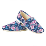 Pink Flowers And Hummingbird Print Casual Shoes