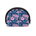 Pink Flowers And Hummingbird Print Coin Purse