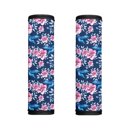 Pink Flowers And Hummingbird Print Handle Covers