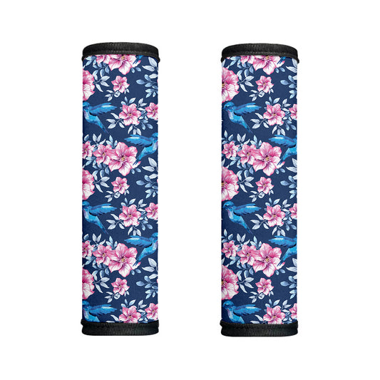 Pink Flowers And Hummingbird Print Handle Covers