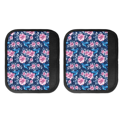 Pink Flowers And Hummingbird Print Handle Covers