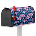 Pink Flowers And Hummingbird Print Mailbox Cover