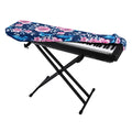 Pink Flowers And Hummingbird Print Piano Keyboard Cover