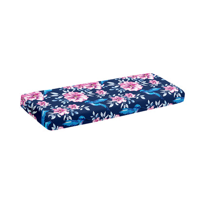 Pink Flowers And Hummingbird Print Piano Keyboard Cover