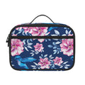 Pink Flowers And Hummingbird Print Portable Lunch Bag