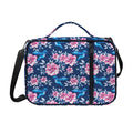 Pink Flowers And Hummingbird Print Shoulder Strap Bible Bag
