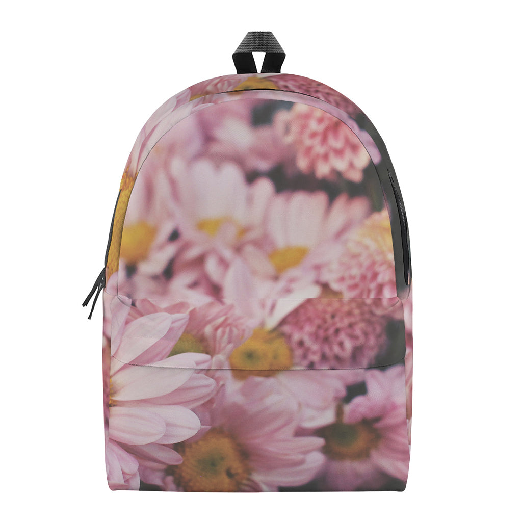 Pink Flowers Print Backpack