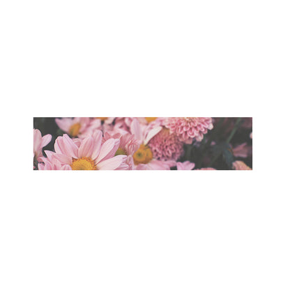 Pink Flowers Print Bed Runner