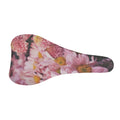 Pink Flowers Print Bicycle Seat Cover