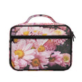 Pink Flowers Print Briefcase Bible Bag