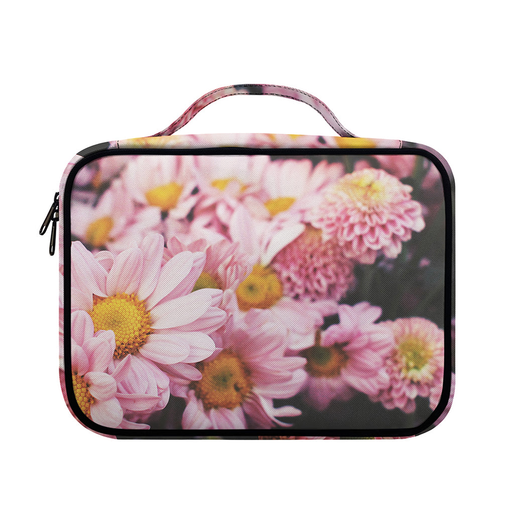 Pink Flowers Print Briefcase Bible Bag